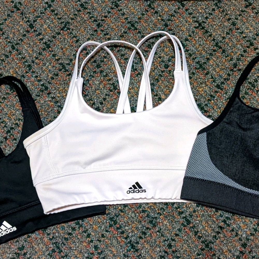 Used Girls Sports Bras Adidas & Nike sz SM 7-8